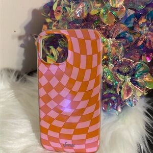 Sonix Vibrant Pink and Orange Checkerboard Case